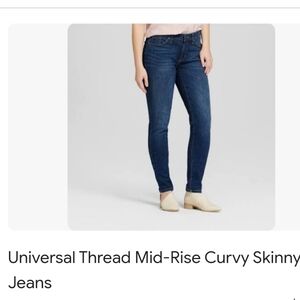 Universal Thread curvy skinny jeans size 12/30